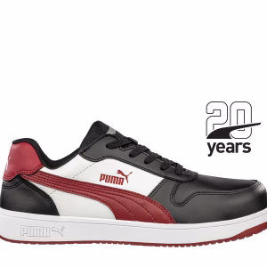 PUMA SCARPE DA LAVORO ANTINFORTUNISTICA - FRONTCOURT BLK/WHT/RED  S3L ESD