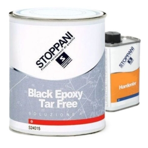 PRIMER EPOSSIDICO BICOMPONENTE – BLACK EPOXY TAR FREE – STOPPANI – A+B = 6 LITRI