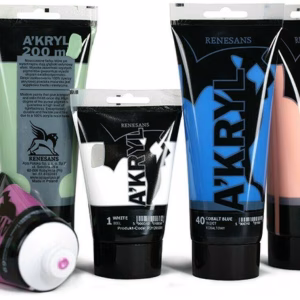 RENESANS - A'KRYL - COLORI ACRILICI FLUORESCENTI & PERLATI - ml.100