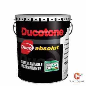 STOCK 5 BIDONI - DUCOTONE ABSOLUT - BIANCO - L.14 - SUPERLAVABILE - MASCHERANTE